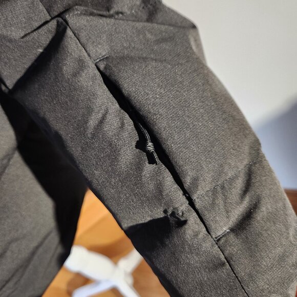 The North Face Heavenly Down Ski Jacket 550 Hooded Women Small Black white logo - Picture 4 of 16